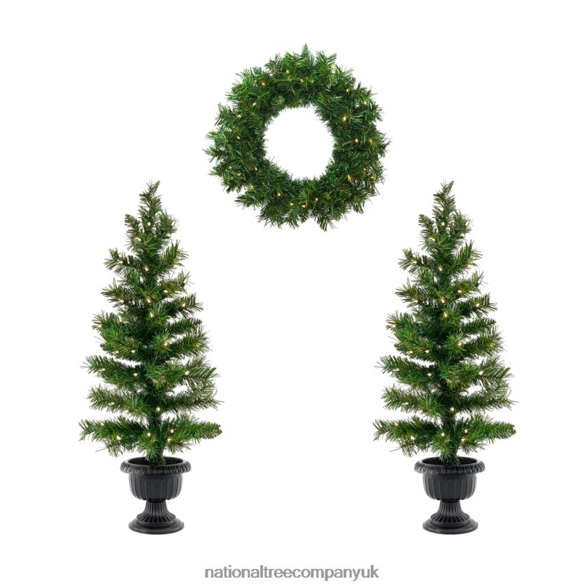 Greenery | National Tree Company Warm Welcome Bundle Pre-Lit Assortment F2L4F516